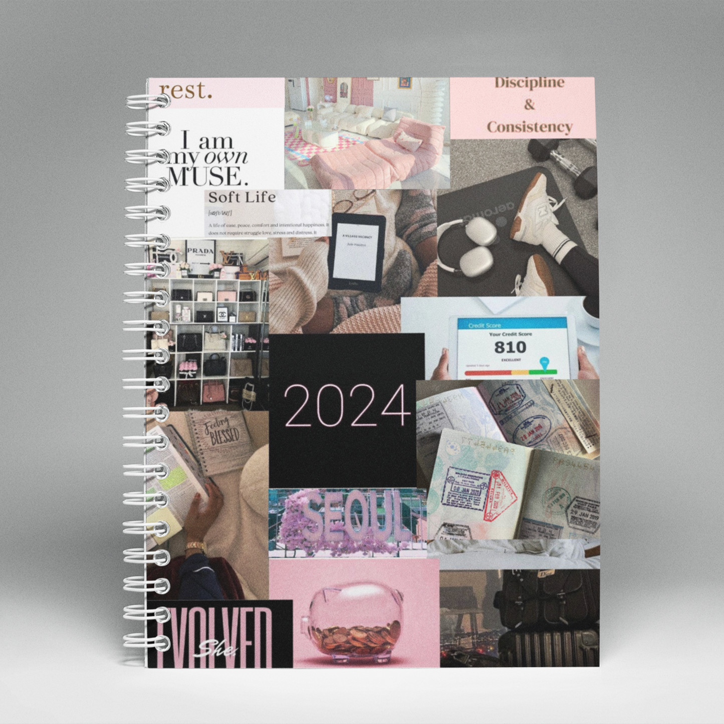 2024- Vision Board Spiral Notebook